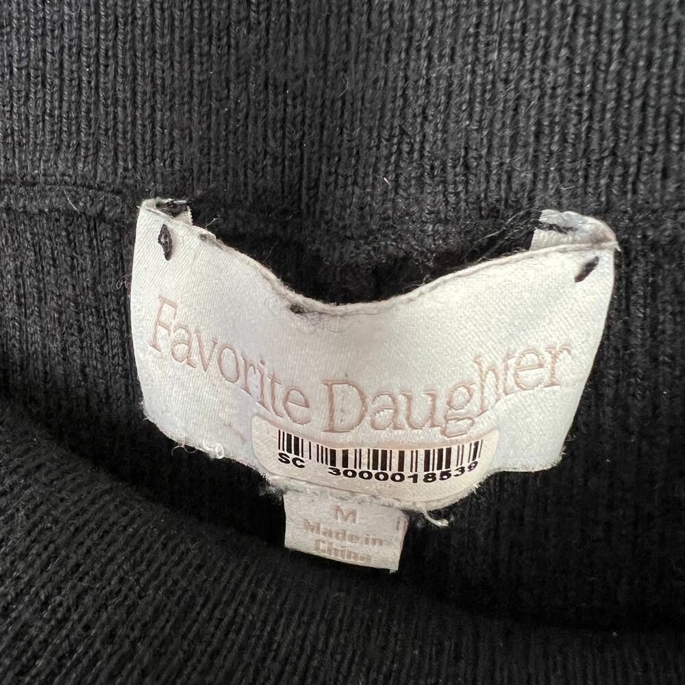 Favorite Daughter Pants Women's Sz M Black Trousers Flare Leg Classic Minimalist - Picture 10 of 12